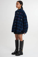 画像をギャラリービューアに読み込む, Scratch Check Flower shirts
