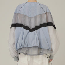 画像をギャラリービューアに読み込む, V Neck Layered Windbreaker 3Color
