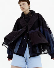 画像をギャラリービューアに読み込む, V Neck Layered Windbreaker 3Color
