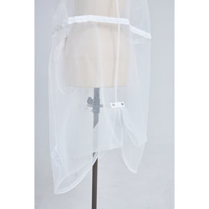 See-through French Sleeve Cape Dress