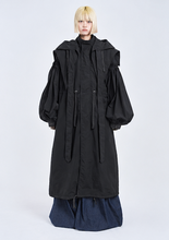 画像をギャラリービューアに読み込む, ! Pre-Order ! 2Way Pin tuck Nylon Sailor Mods Coat　Black
