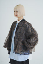 画像をギャラリービューアに読み込む, Reversible See-through Leopard Print Jacket Brown Leopard×Black
