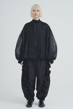 画像をギャラリービューアに読み込む, Reversible See-through Leopard Print Jacket Gray Leopard×Black
