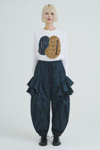 画像をギャラリービューアに読み込む, Perforated Check Pants  Navy Check
