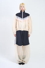 画像をギャラリービューアに読み込む, ! Pre-Order !Fringe Windbreaker Ecru ×Navy
