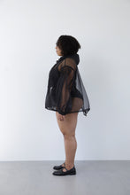 画像をギャラリービューアに読み込む, See-through Pin tuck Nylon Short Mods coat
