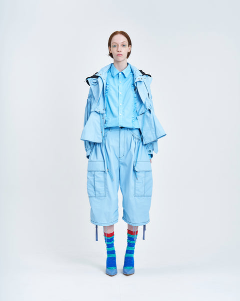 4WAY Pin tuck Nylon Short Mods Jacket 4Colors