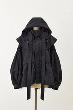 画像をギャラリービューアに読み込む, Pin tuck Nylon Short Mods coat
