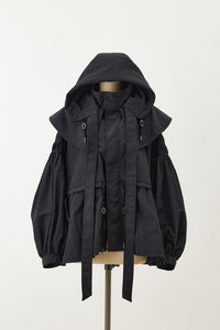 Pin tuck Nylon Short Mods coat