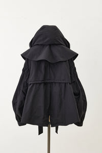 Pin tuck Nylon Short Mods coat