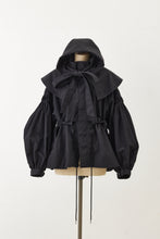 画像をギャラリービューアに読み込む, Pin tuck Nylon Short Mods coat Black
