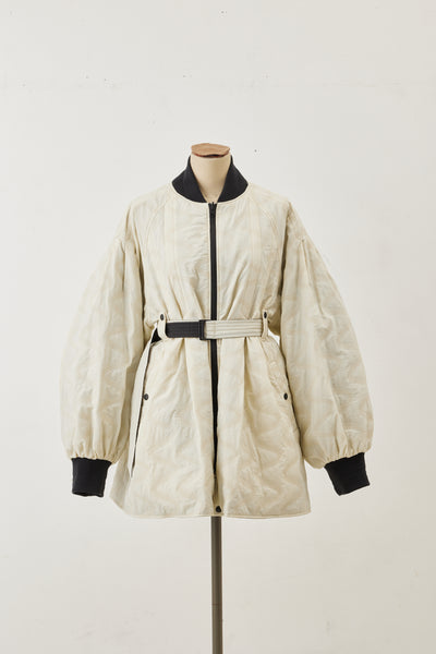 Reversible Quilted Ma-01 Ecru×Black