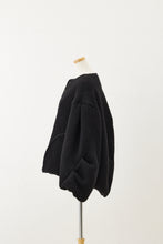 画像をギャラリービューアに読み込む, Blue Forest Jacquard no collar jacket Black
