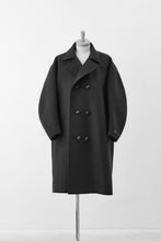 画像をギャラリービューアに読み込む, Long P Coat  Black
