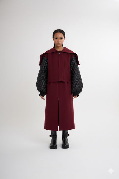 Sailor color coat　Wine