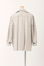 LOAD IMAGE TO GALLERY VIEWER, LINEN BEIGE SHORT P COAT
