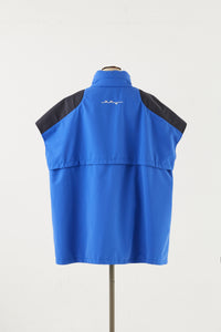 THREE LAYER VEST PONCHO BLUE