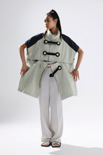 画像をギャラリービューアに読み込む, THREE LAYER VEST PONCHO GREIGE
