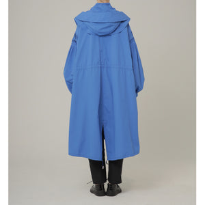 2Way Pin tuck Nylon Long Mods coat  4Color