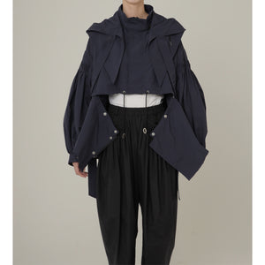 4Way Pin tuck Nylon Short Mods coat 4Color