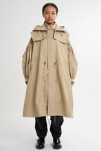 画像をギャラリービューアに読み込む, 2WAY Pin tuck Leather like Nylon Long Mods coat　3Colors
