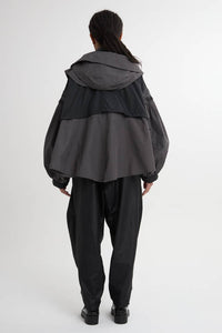 4WAY Pin tuck Nylon Short Mountain Jacket 3Colors