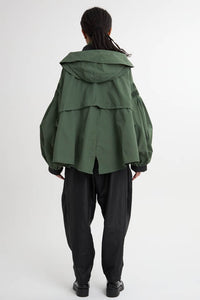 4WAY Pin tuck Nylon Short Mountain Jacket 3Colors