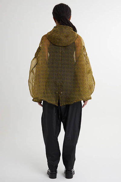 See-thorough Gingham Check Anorak 2colors