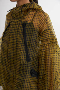 See-thorough Gingham Check Anorak 2colors