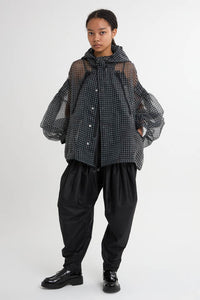 See-thorough Gingham Check Anorak 2colors