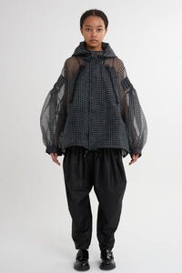 See-thorough Gingham Check Anorak 2colors