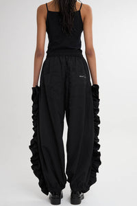 Frills Nylon Pants 2Colors
