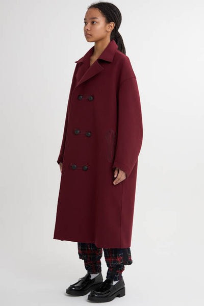 Long P Coat  Wine