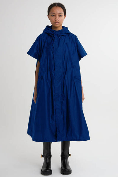 UV cut Long Cape Blue