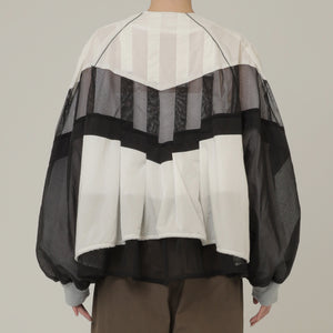!Pre-Order! V Neck Layered Windbreaker 3Color
