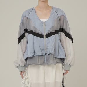 !Pre-Order! V Neck Layered Windbreaker 3Color
