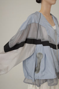 !Pre-Order! V Neck Layered Windbreaker 3Color