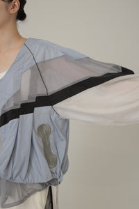 !Pre-Order! V Neck Layered Windbreaker 3Color