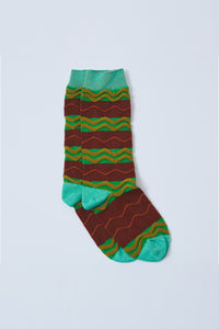!Pre order!  Tokone×MEGMIURA WARDROBE Wavy stripe socks 7 colors