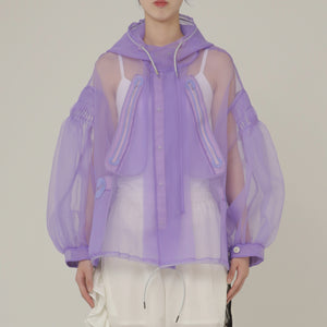 See-through Pin tuck Short Mods Jacket 3 Color