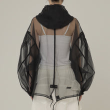 画像をギャラリービューアに読み込む, See-through Pin tuck Short Mods Jacket 3 Color
