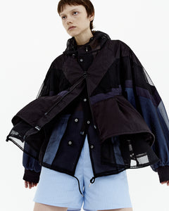 !Pre-Order! V Neck Layered Windbreaker 3Color
