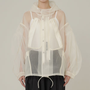 See-through Pin tuck Short Mods Jacket 3 Color