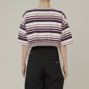 2Way Stripe Short Tee 2Colors