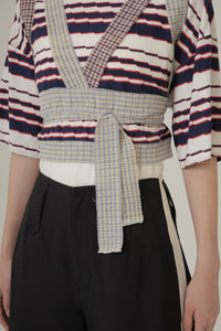 2Way Stripe Short Tee 2Colors