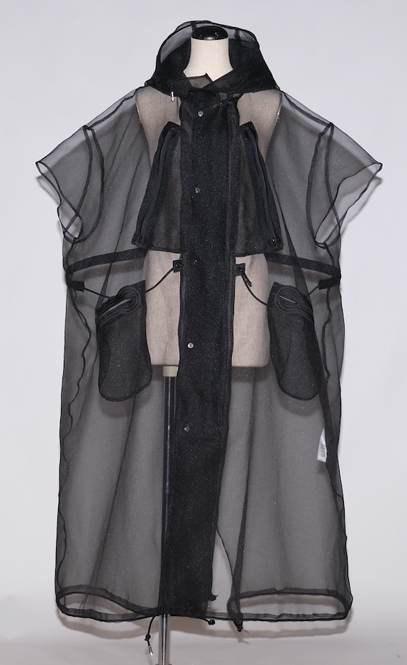 !Pre-Order! See-through French Sleeve Cape Dress 各色