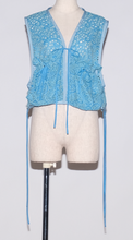画像をギャラリービューアに読み込む, !Pre-Order! Flower embroidered nylon Vest : Emerald
