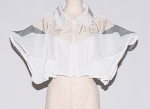 画像をギャラリービューアに読み込む, !Pre-Order! Tuck panel jacket:White Crazy
