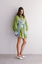 画像をギャラリービューアに読み込む, !Pre-Order! Flower embroidered nylon anorak:Leaf Green
