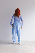 画像をギャラリービューアに読み込む, !Pre-Order! Flower Jacquard long sleeve tee Sky blue
